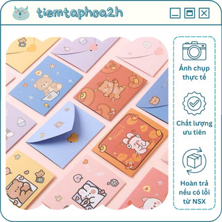 [SẴN] Thiệp mini cute hình bì thư kích thước 9.5x7.5cm