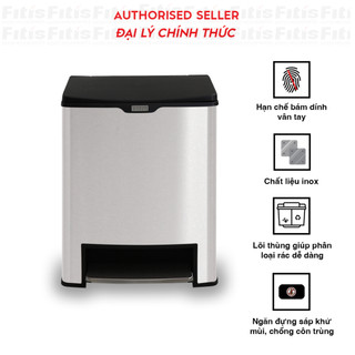 Thùng rác fitis mega lõi đơn sps2-901 - 26l - inox