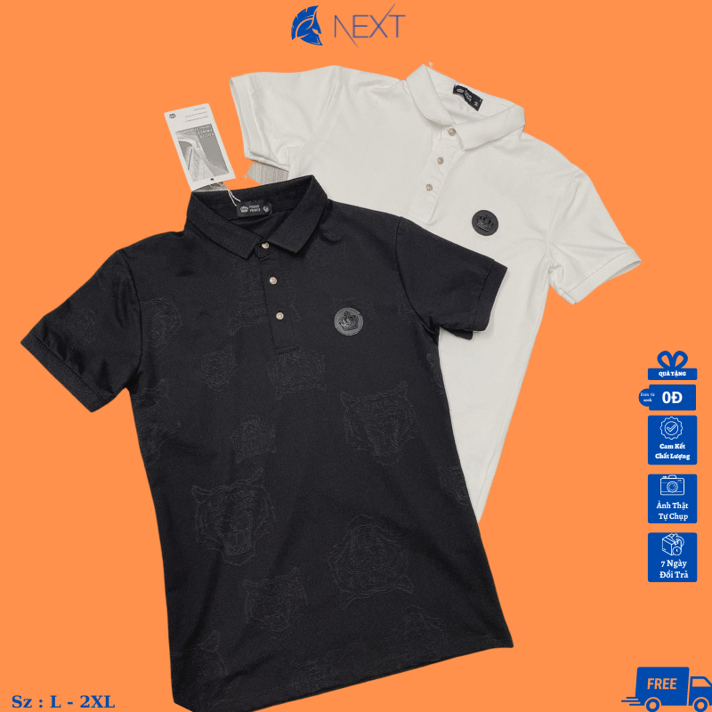 Áo polo nam cổ trụ, áo thun cotton lạnh Quảng Châu cao cấp phong cách thời trang công sở, trẻ trung sỉ ibox
