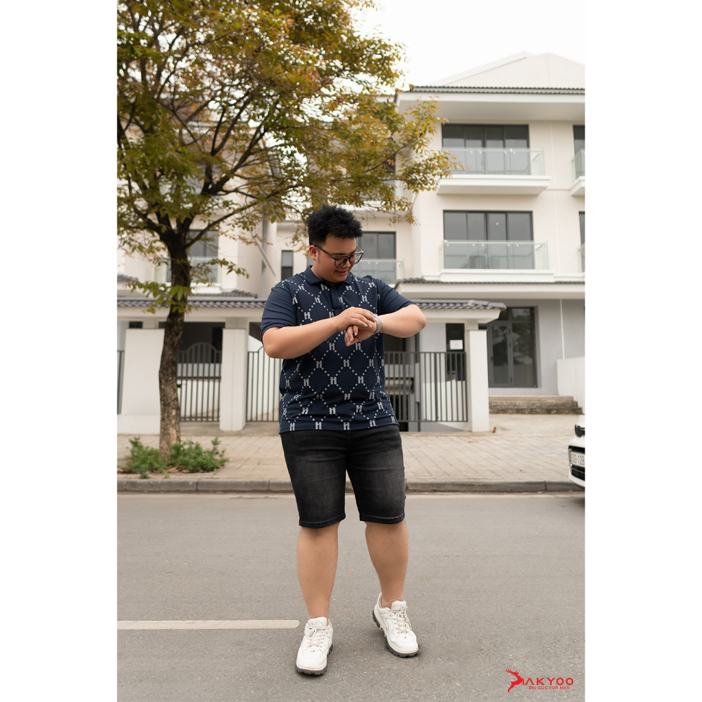 Quần Sooc Jean Big Size Nam 80-140kg AKYOO - Chất Jean Mền Mại Co Giãn 04 Chiều Size Đại Cho BigSize Việt SJ A3