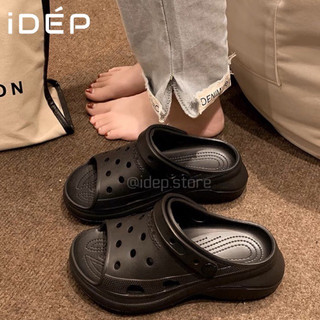  Dép Sục Cross Nữ Đế Cao 5cm Hở Mũi Sandal Đi Mưa - Sục Y Tá Đế Dày iDÉP SL071  Tăng 1 Size  