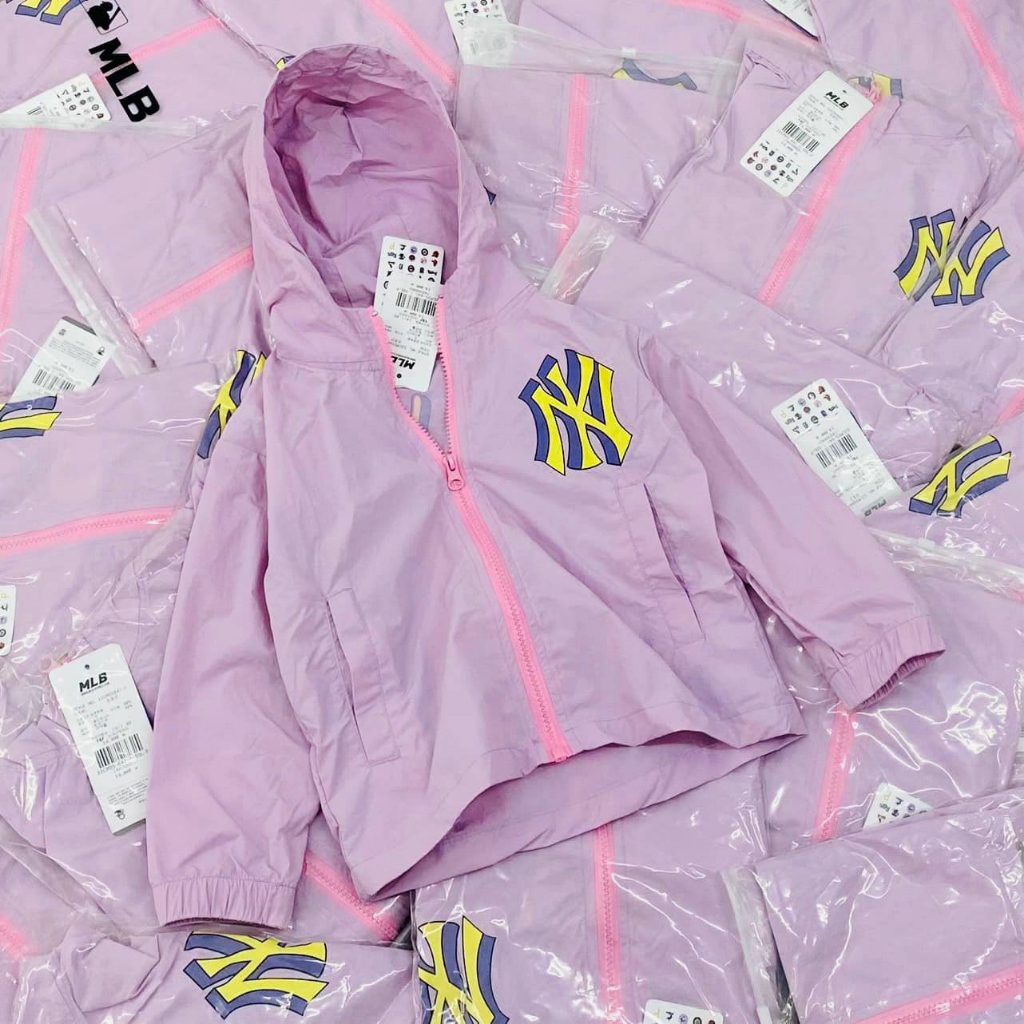 Áo khoác dù chống nắng MLB bé gái - bé trai size 13-30kg