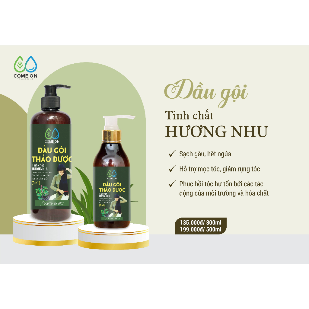 Dầu gội Hương Nhu giảm rụng tóc, kích thích mọc tóc, và hỗ trợ cấp ẩm chân tóc chắc khoẻ, mái tóc phụ nữ Việt