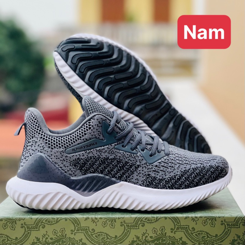 Giày Sneakers Adidas Alphabounce, Giày Thể Thao adidas Alphabounce Bản SC 2 Màu Full Box Tặng Kèm Tất