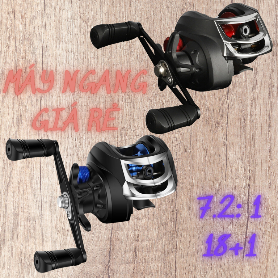 Máy Câu Ngang Gồm Tay Trái, Tay Phải, Chất Liệu Bán Kim Loại, Dùng Câu Lure, Lăng Xê