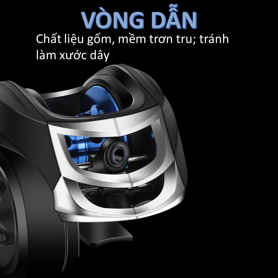 Máy Câu Ngang Gồm Tay Trái, Tay Phải, Chất Liệu Bán Kim Loại, Dùng Câu Lure, Lăng Xê