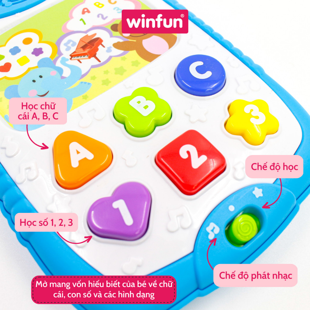 Đồ chơi giáo dục sớm - Ipad học tiếng Anh sớm cùng bé Winfun 0732 - Phát triển trí tuệ ngôn ngữ