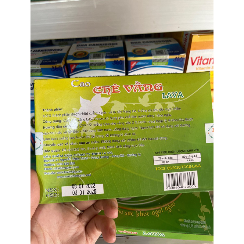 ✅ Cao Chè Vằng Lava / Chè Vằng Lợi Sữa Giảm Cân