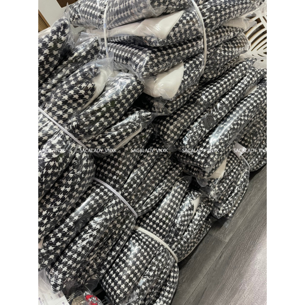 Đầm Caro Nhí Trắng Đen - 3863