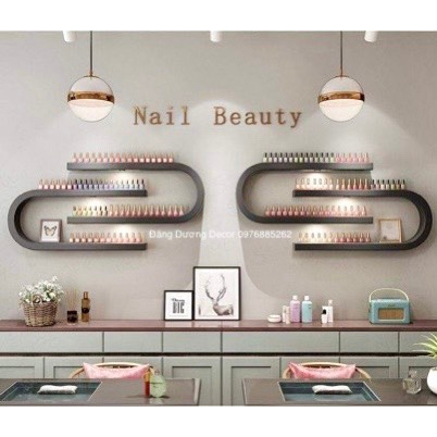 Kệ Nail chữ S - U kệ để sơn nail