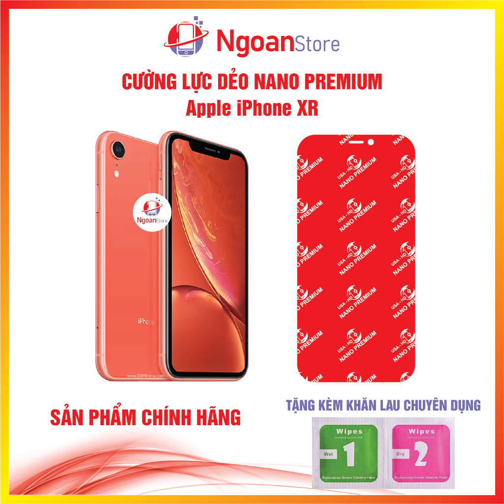 Cường lực dẻo Nano cho iPhone XR - Ngoan Store