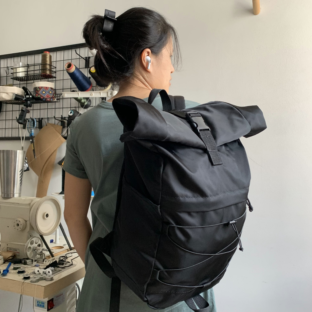 Balo nắp cuộn thời trang nam nữ chông thấm nước thể thao Ông ba bị