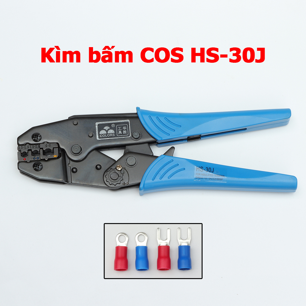 Kìm bấm cos Fasen HS-30J cốt chỉa chữ Y chữ O