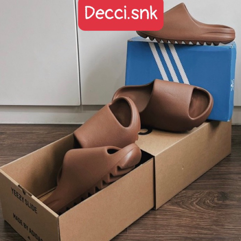 |Full box| Dép Yz Slide - SS22 màu Flax FZ5896 Siêu đẹp hàng 1:1