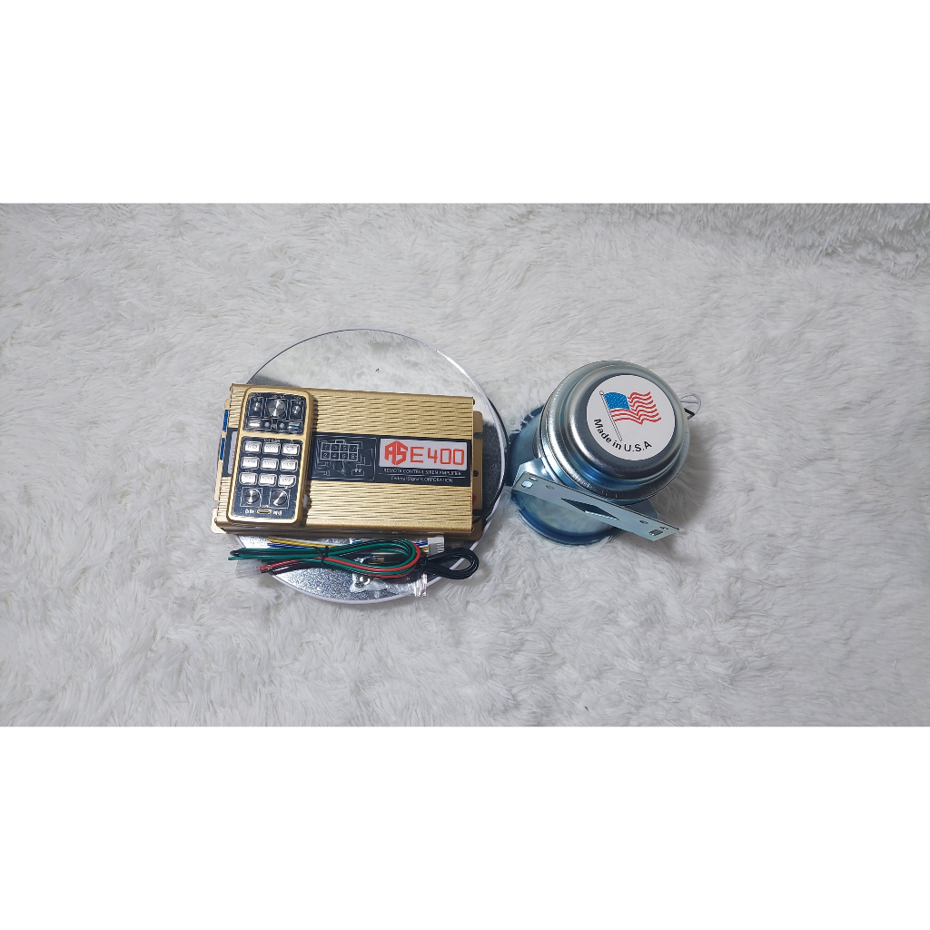 Còi xe ưu tiên, Bộ âm ly và còi hú lắp xe ưu tiên.