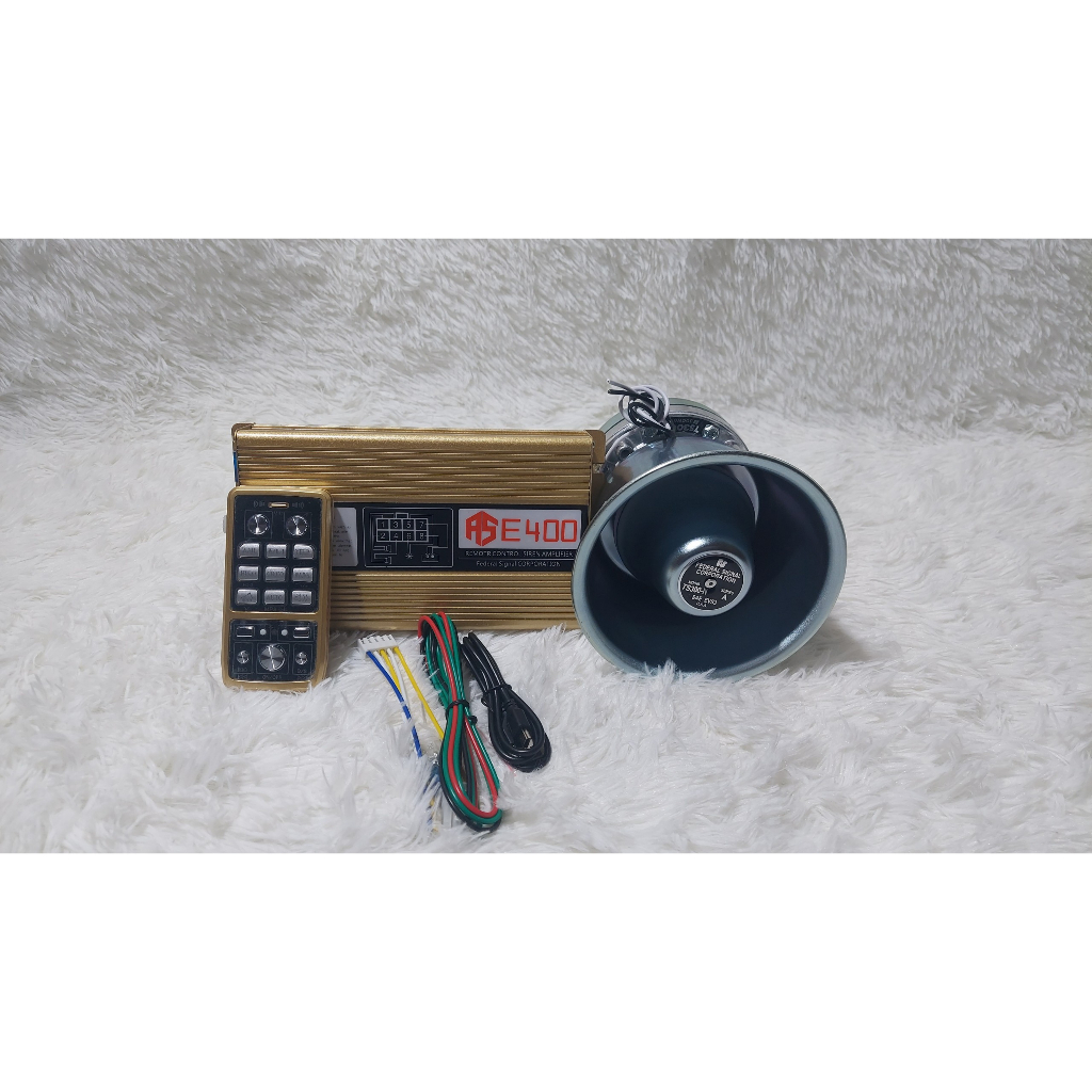 Còi xe ưu tiên, Bộ âm ly và còi hú lắp xe ưu tiên.