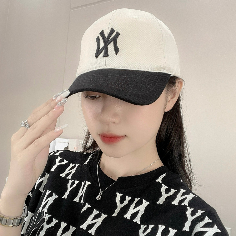 Mũ lưỡi trai nam nữ MLB thêu chữ NY nhiều màu hàng xuất dư cao cấp phong cách Hàn Quốc