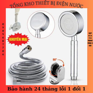 Bộ vòi hoa sen tăng áp kèm đầu vòi rửa tăng áp 2 chế độ nước VH08-DV03