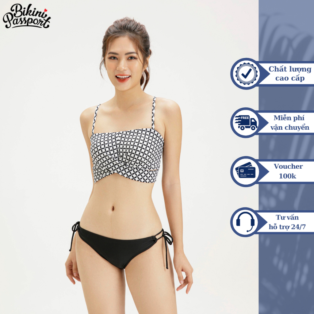 Áo bơi LẺ Nữ lẻ BIKINI PASSPORT kiểu Áo bơi lẻ croptop hai dây - màu X - BS371_X