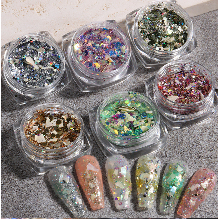 hũ phụ kiện trang trí đồ nail siêu đẹp nhé a