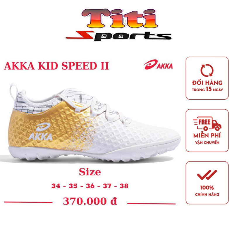Giày Bóng Đá Trẻ Em AKKA SPEED 2 Chính Hãng ,Giày Bóng Đá Sân Cỏ Nhân Tạo Đế TF Cao Cấp