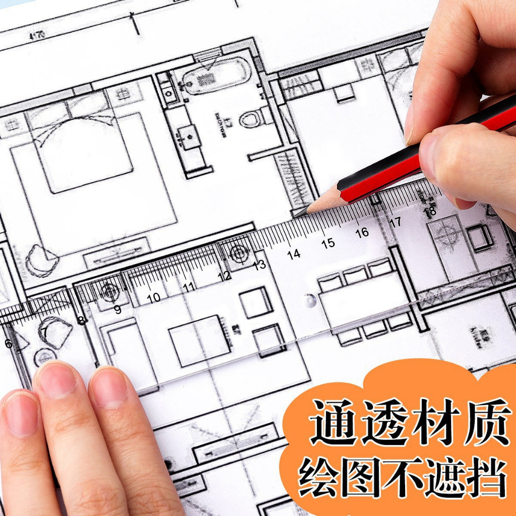 Thước Kẻ Nhựa Nhiều Màu Deli