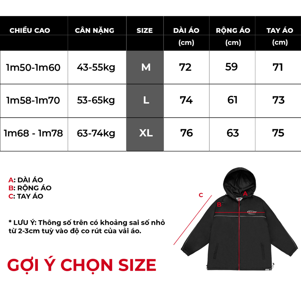 Áo khoác dù có nón Medal Reflective Jacket MÀU ĐEN local brand DAVIES | D18-AK6-D