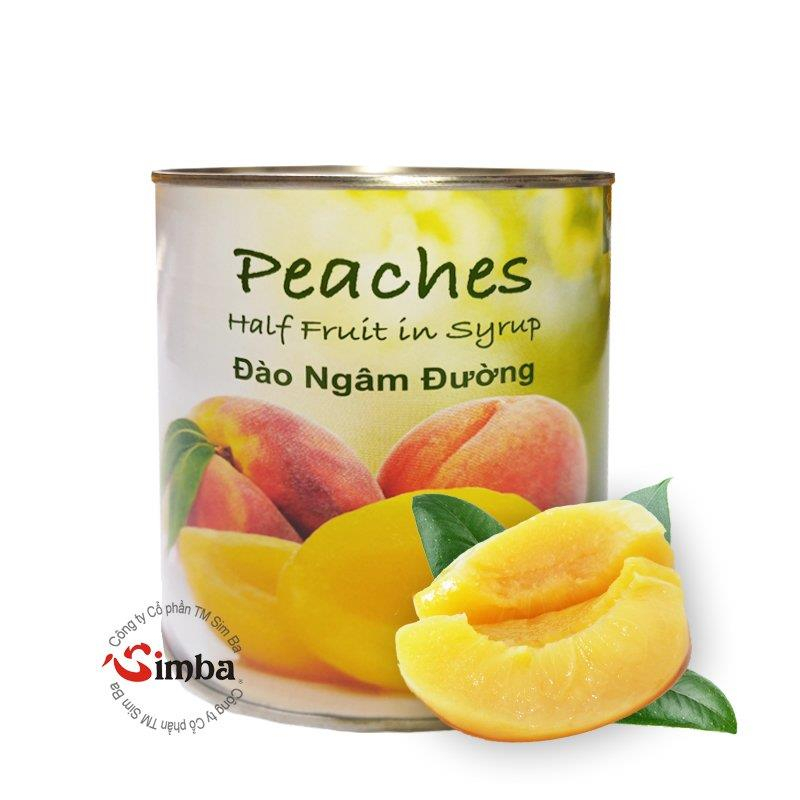 Đào ngâm đóng hộp -  Mã hàng: SD158