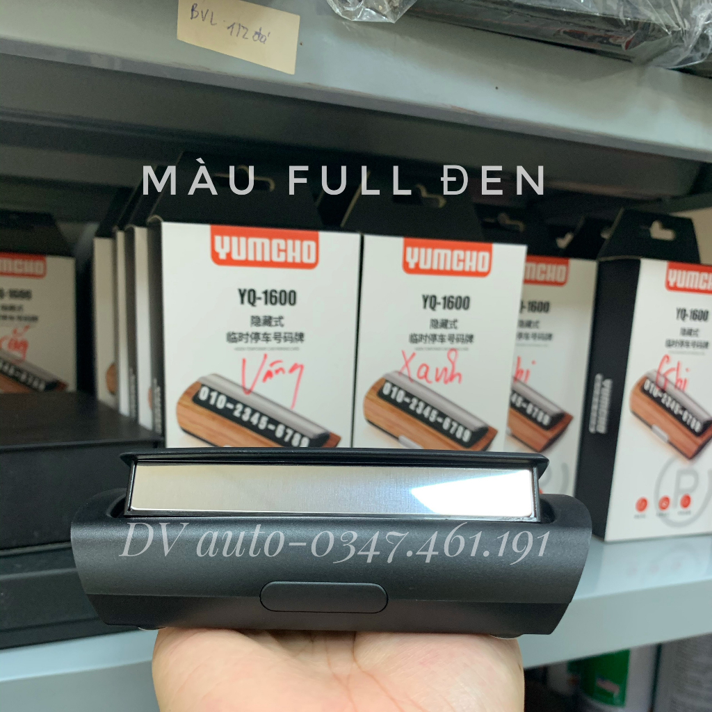 Bảng ghi số điện thoại YUMCHO gắn taplo thiết kế kẻ vân cực sang trọng bắt mắt by DV AUTO | BigBuy360 - bigbuy360.vn