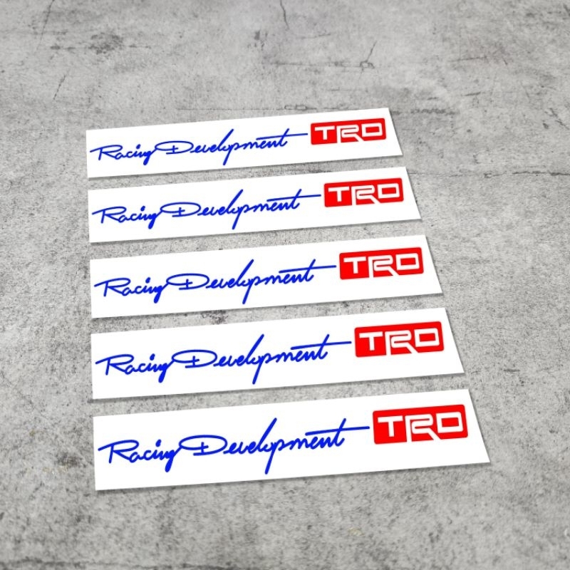 2 chiếc tem RACING Development TRC trang trí xe máy Honda -Yamaha