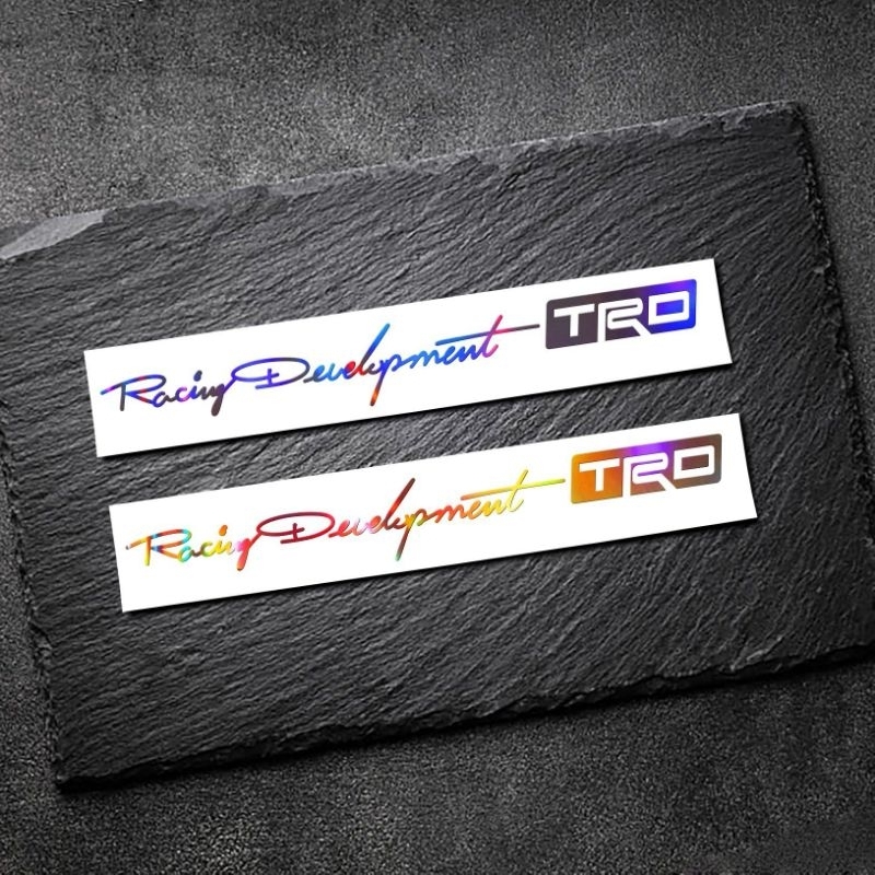 2 chiếc tem RACING Development TRC trang trí xe máy Honda -Yamaha