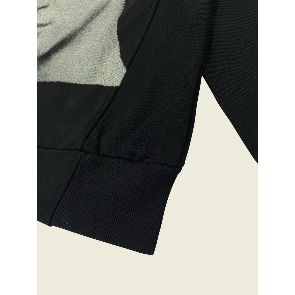 Áo sweater đen nỉ da cá in hình HBS REAL EYES SWEATSHIRT