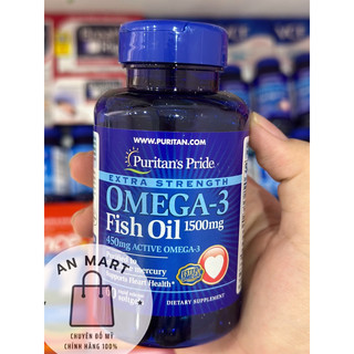 Omega 3 Fish oil 1500mg - Viên uống dầu cá bổ sung Omega 3 của Puritan’s Pride 60 viên