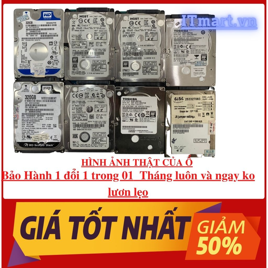 Ổ HDD 2.5Inch Laptop bóc máy Dell 500Gb - cài sãn Win 10