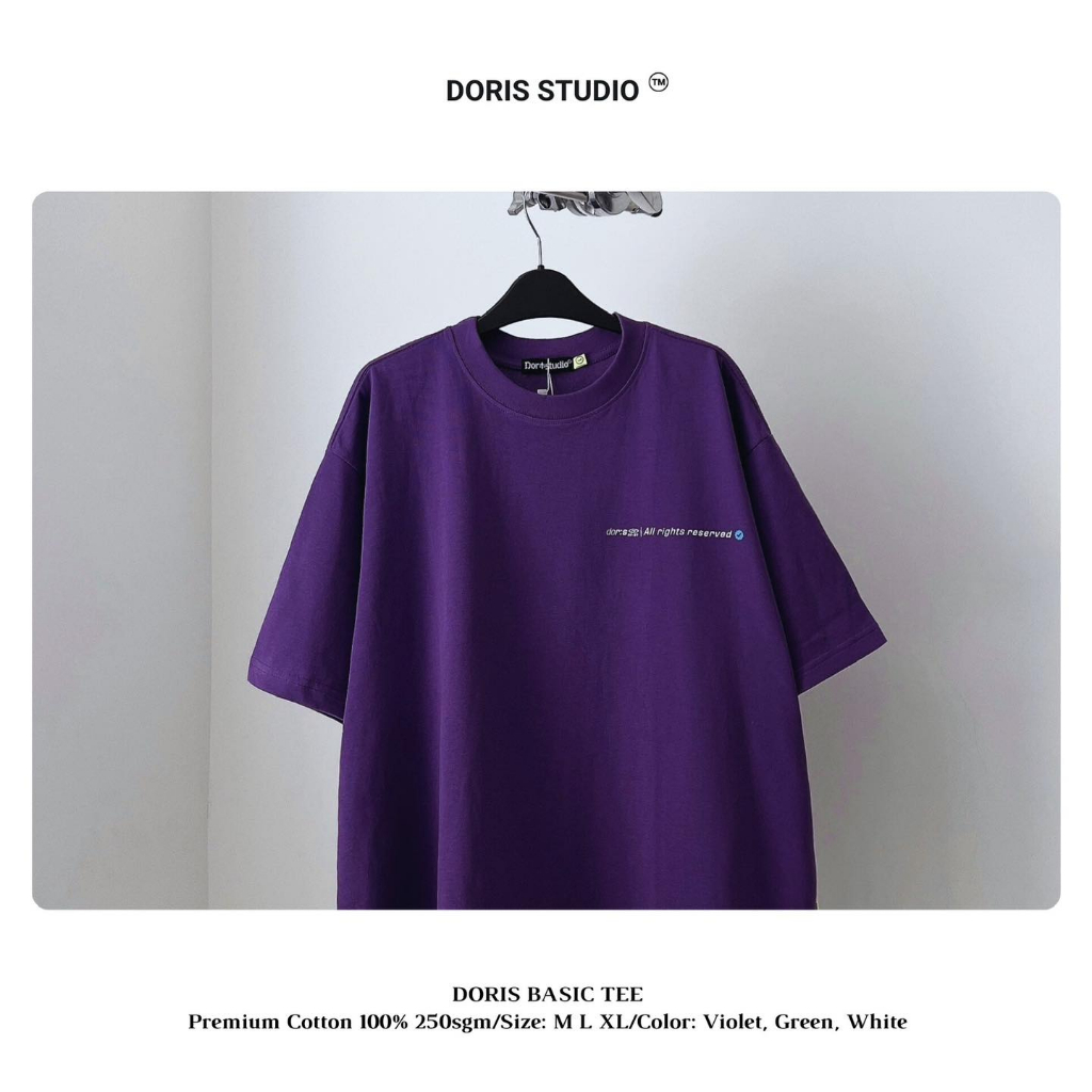 Áo thun DORIS BASIC Tay Lỡ Form Rộng / Unisex
