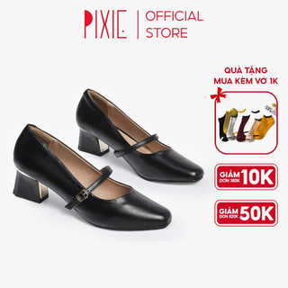 Giày Cao Gót 3cm Quai Cài Ngang Pixie X840