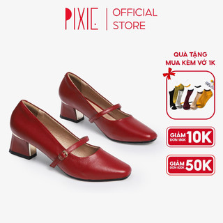 Giày Cao Gót 3cm Quai Cài Ngang Pixie X840