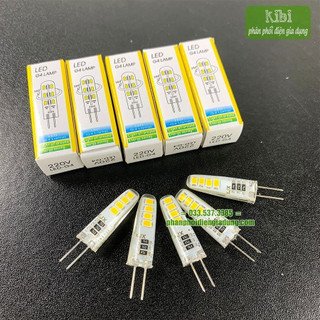 Bóng đèn bàn thờ, đèn led bàn thờ 2 chân thủy tinh siêu sáng