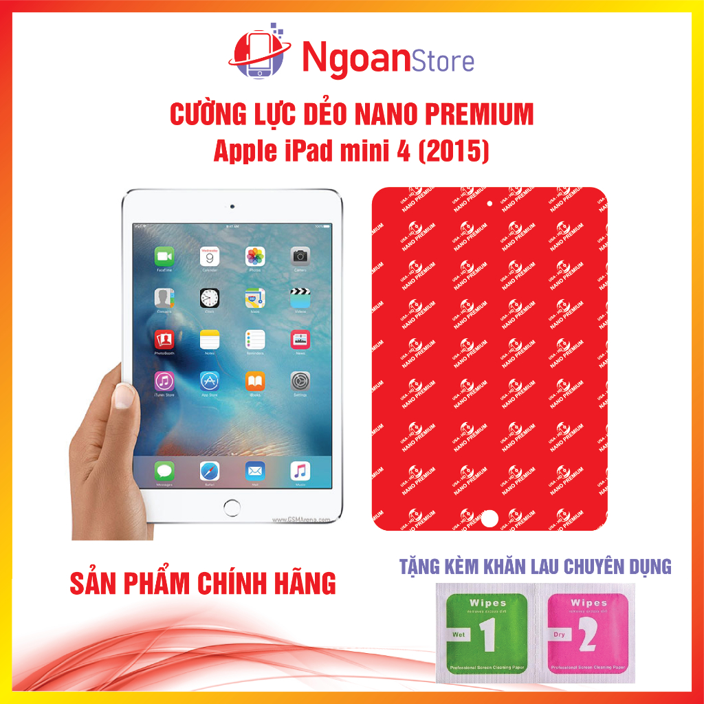Cường lực dẻo Nano cho iPad Mini 4 2015 - Ngoan Store