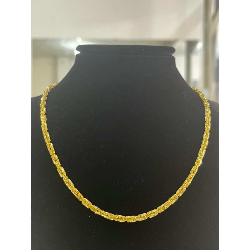 Dây Xoắn Vuông Chạm Ý Mạ Vàng 18k-24k