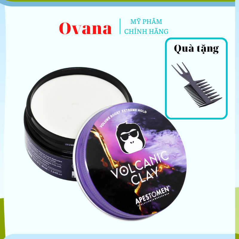 Sáp Vuốt Tóc Apestomen Volcanic Clay 80g chính hãng OVANA