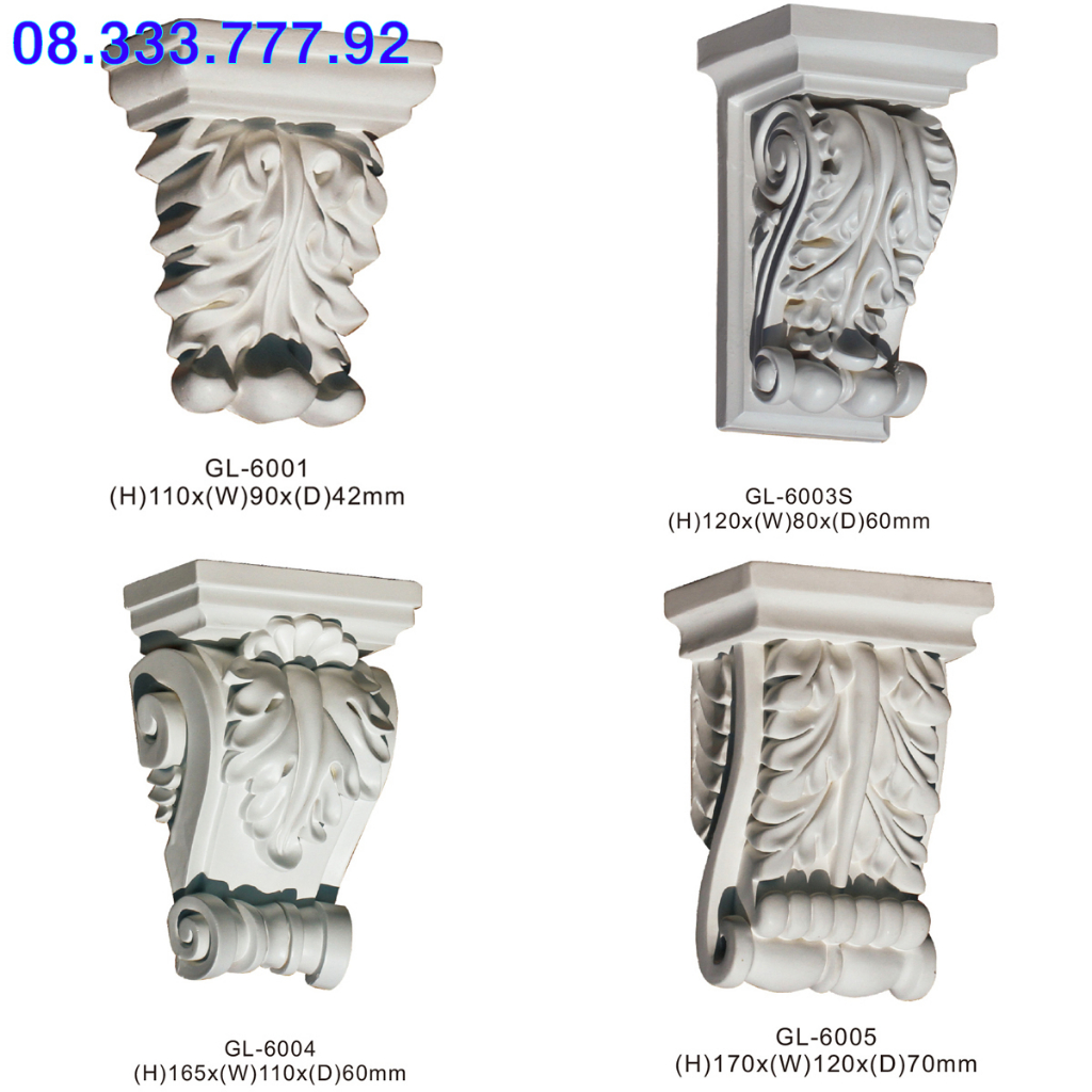 Con Sơn phù điêu, Con sơn trang trí trần, tường, chất liệu PU siêu bền, mã GL-6001, GL-6003S, GL-6004, GL-6005