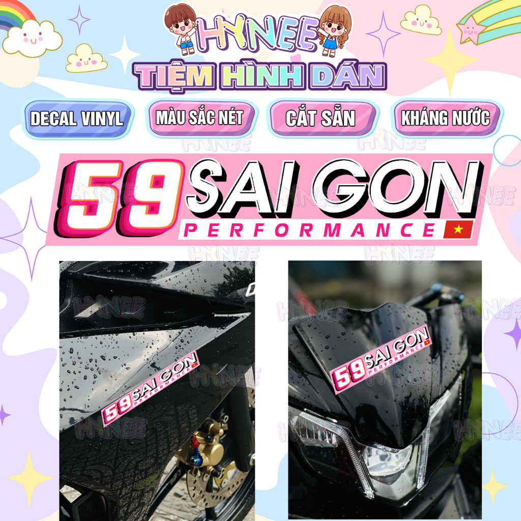 Tem Dán Xe Performance Kháng Nước Đà Nẵng và Các Tỉnh Nam Trung Bộ, Tây Nguyên - Decal Vinyl Sticker Cắt Sẵn, Bền Màu