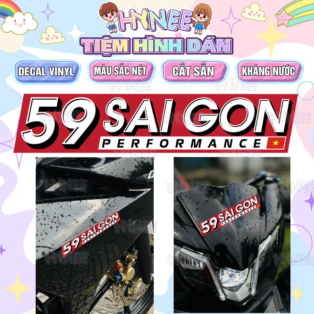 Tem Dán Xe Performance Kháng Nước Đà Nẵng và Các Tỉnh Nam Trung Bộ, Tây Nguyên - Decal Vinyl Sticker Cắt Sẵn, Bền Màu