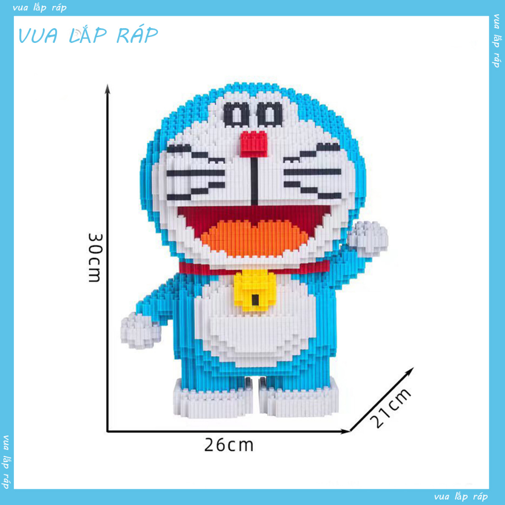 Mô hình lắp ráp doremon xin chào size 30cm hàng chuẩn đẹp, lắp ráp dễ dàng (tặng búa)