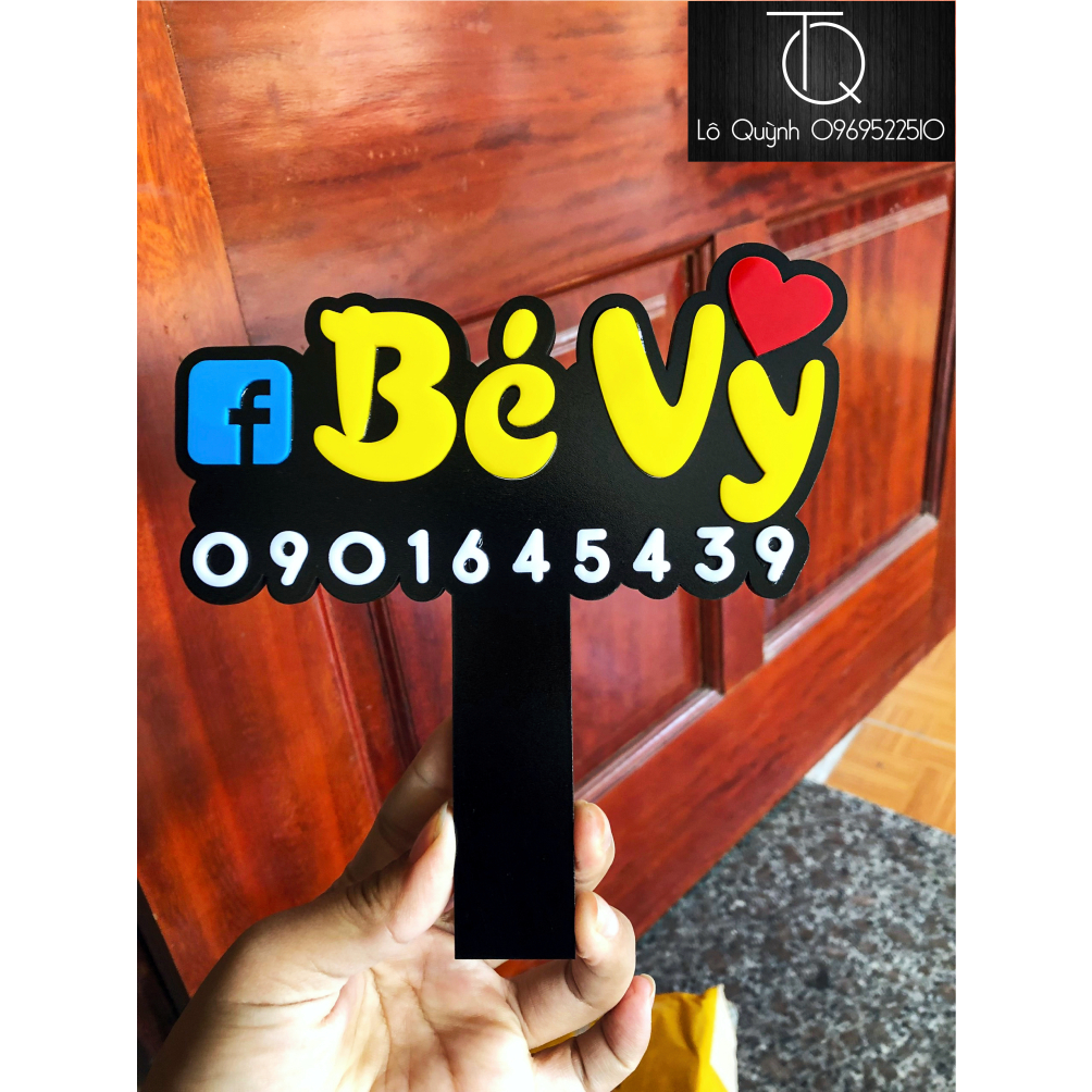 (Hot) Bảng Gỗ Tên Shop chữ nổi 3d - Bảng cầm tay hastag giá rẻ tận xưởng thiết kế theo yêu cầu