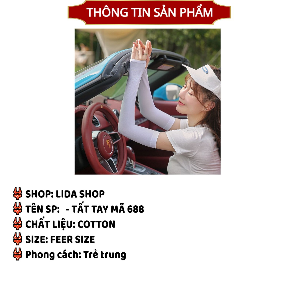Găng tay chống nắng xỏ ngón thiết kế chống tia UV co giãn dành cho nam nữ MÃ 688