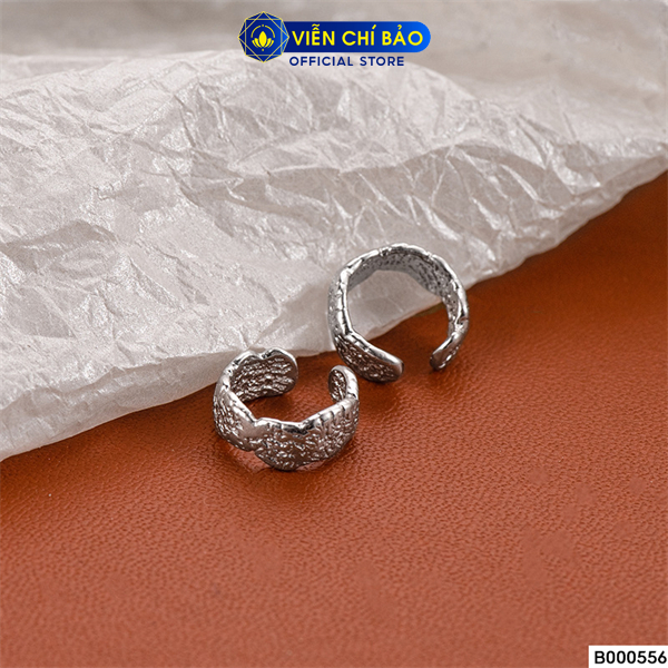 Bông tai bạc nữ kẹp vành đơn giản (1 chiếc) chất liệu bạc Ý 925 thời trang phụ kiện trang sức Viễn Chí Bảo B000556