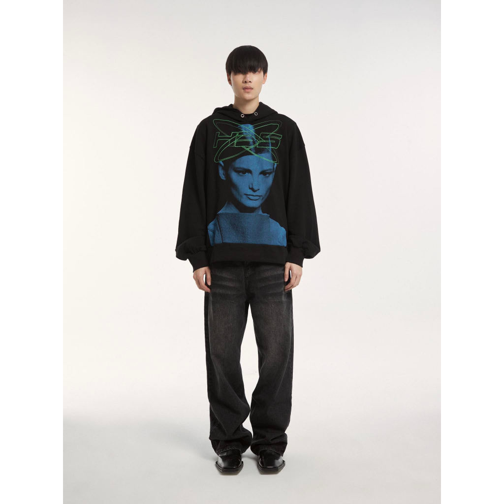 Áo hoodie in graphic HBS SCI-FI WOMAN HOODIE