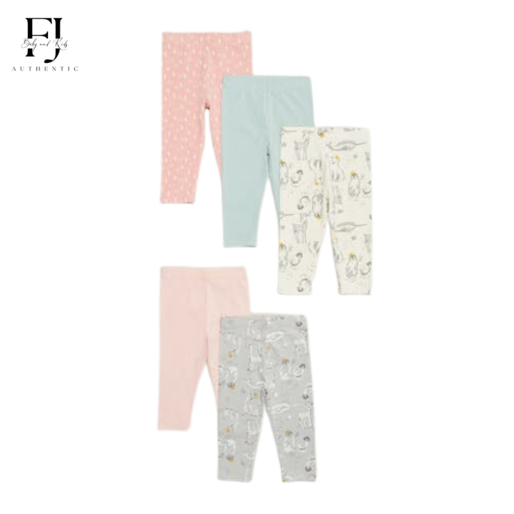 Quần legging họa tiết bé gái chính hãng Matalan, quần legging cho bé 2-3 tuổi Auth
